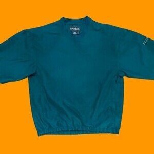 FootJoy Hunter Green Pullover Short Sleeve Windbreaker Jacket Men's Size Small